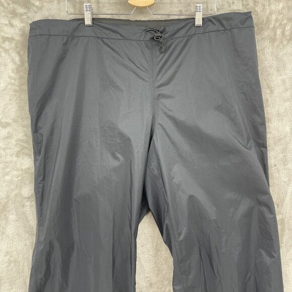 Patagonia Ripstop Nylon Rain Pants Wind Proof Packable Hiking Ankle Zip - Picture 2 of 15